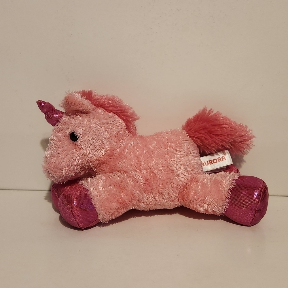 8” Aurora Pink Unicorn Plush Stuffed Animal